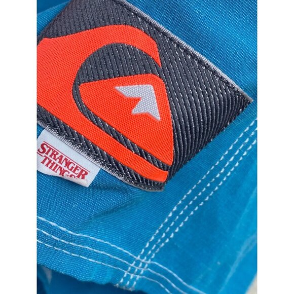 Quicksilver Board Short Mens Size 28 Stranger Things Pink Blue Surf beach - Picture 3 of 13
